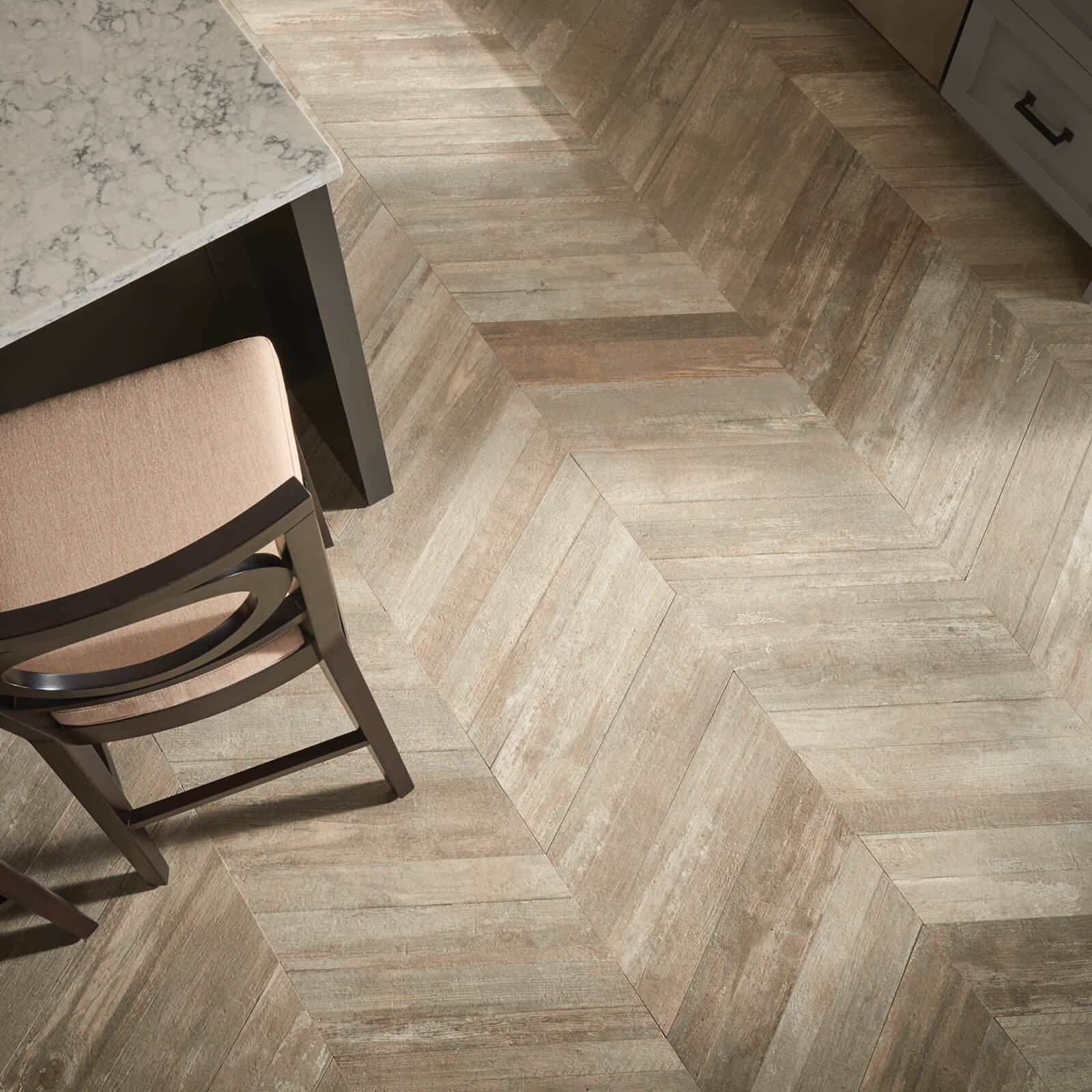 Glee chevron tile flooring | Jabara's