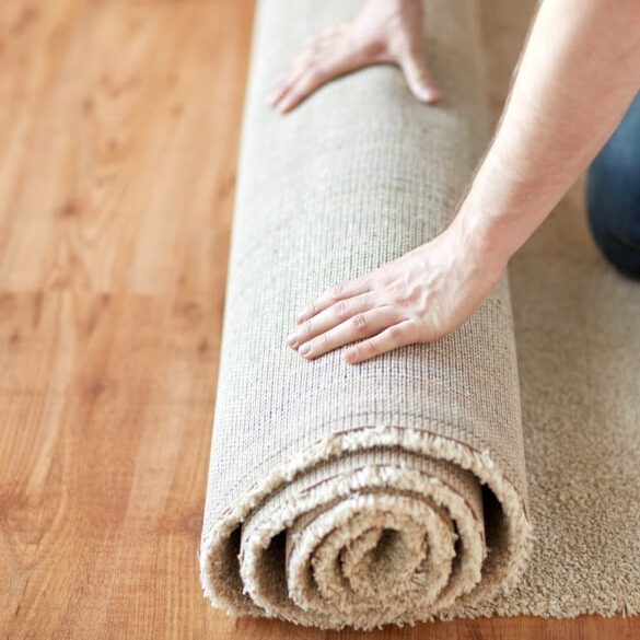 Carpet rolling for installation | Jabara's