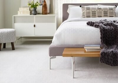 White carpet in bedroom | Jabara's