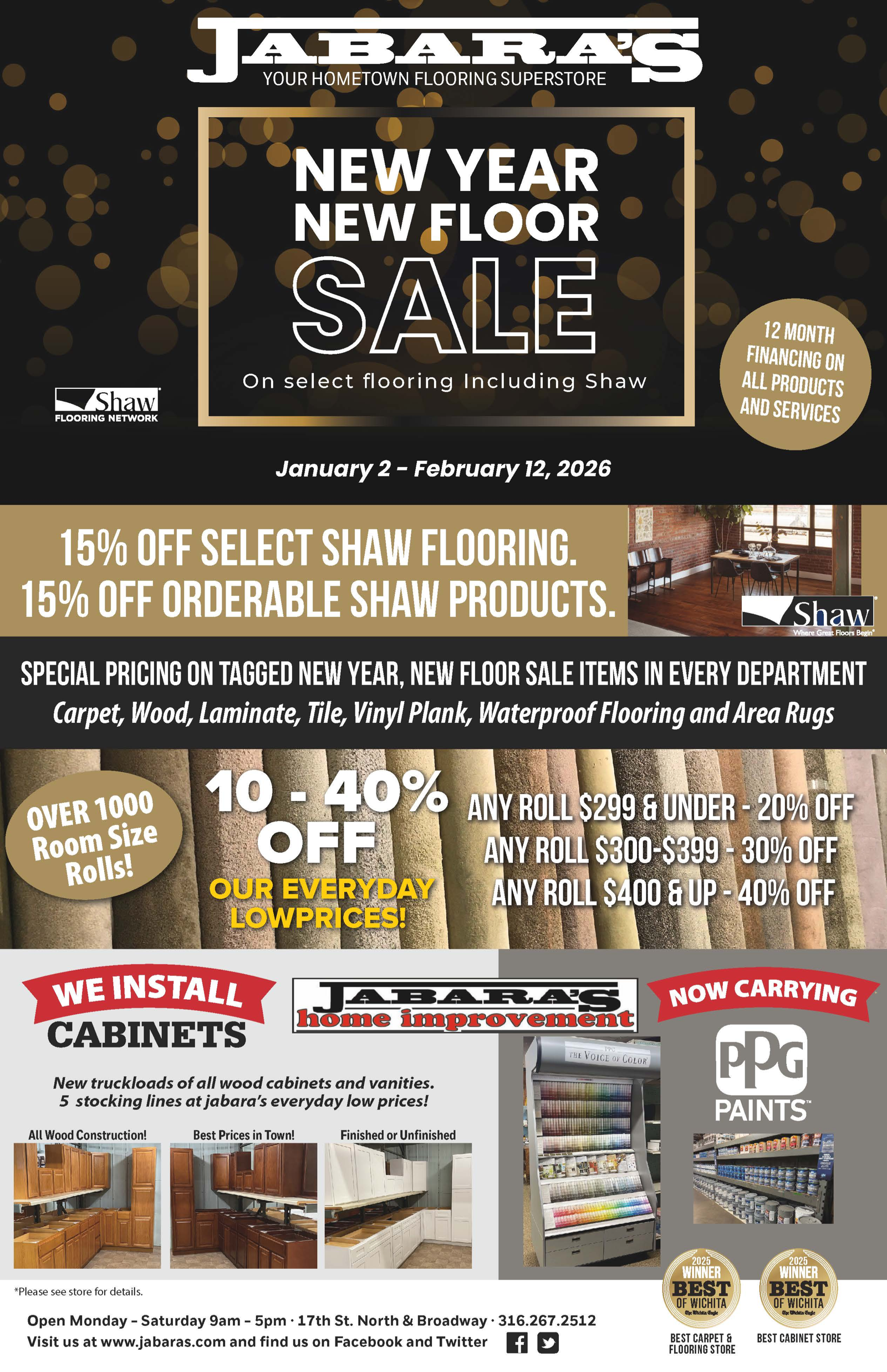 New Year New Floors Sale Flyer